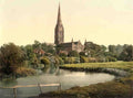 Wiltshire Salisbury Cathedral II Vintage A4 Photo Print