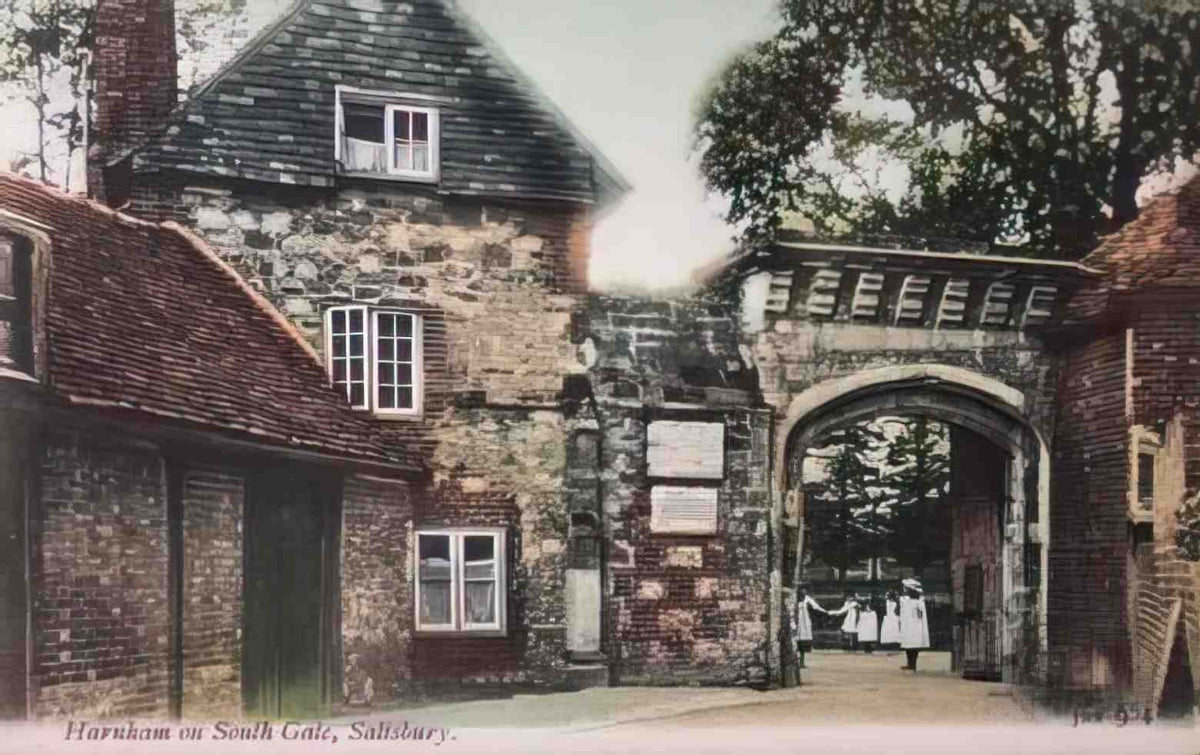 Wiltshire Salisbury Harnham on South Gate Vintage A4 Photo Print