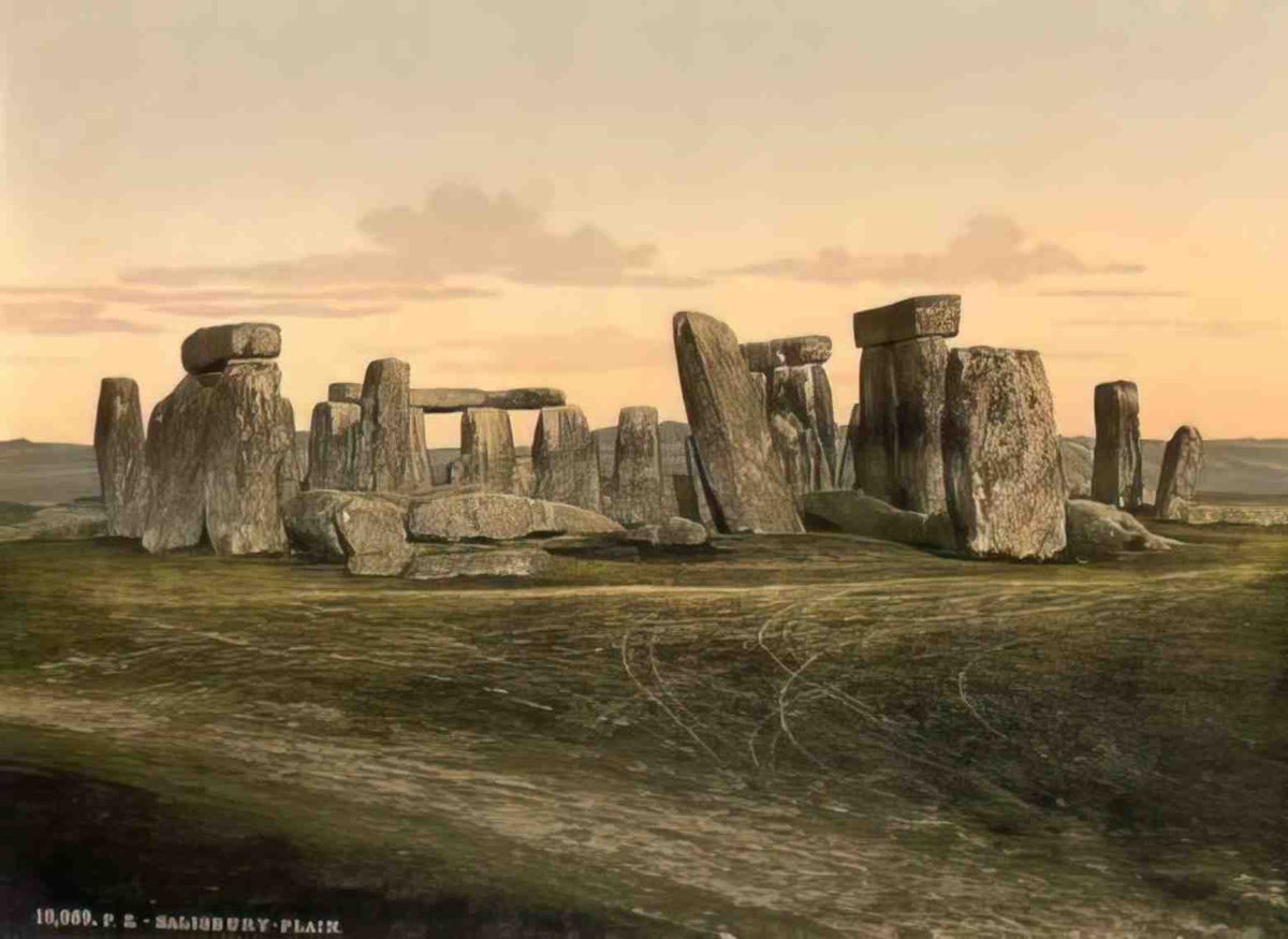 Wiltshire Salisbury Plain Stonehenge Vintage A4 Photo Print