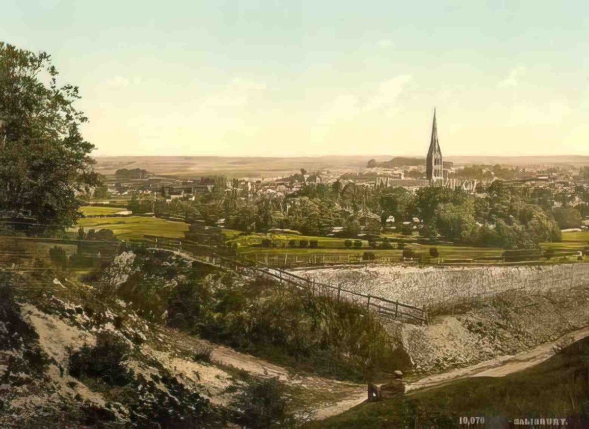 Wiltshire Salisbury Vintage A4 Photo Print