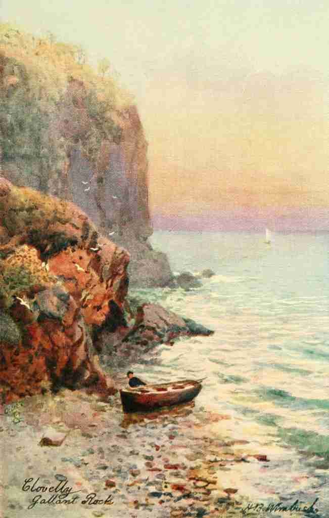 Wimbush Henry Bowser 1858 1943 North Devon 1906 Gallant Rock Clovelly A4 Photo Print