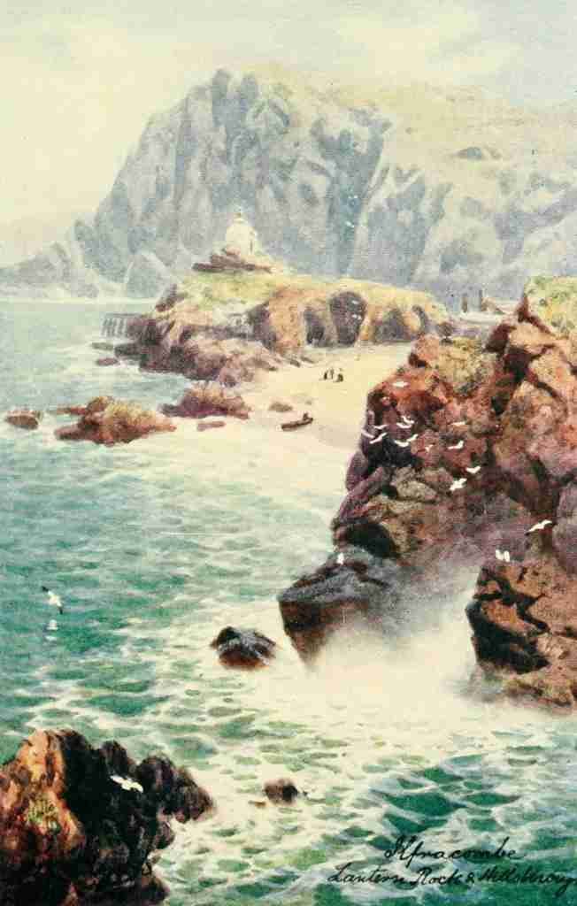 Wimbush Henry Bowser 1858 1943 North Devon 1906 Lantern Rock & Hillsborough A4 Photo Print