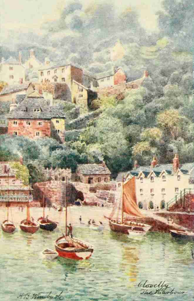 Wimbush Henry Bowser 1858 1943 North Devon 1906 The Harbour Clovelly A4 Photo Print