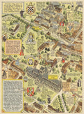 Winchester College Map Vintage Retro Advert Poster