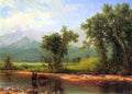 Wind River Mountains Landscape In Wyoming Bierstadt A4 Photo Print
