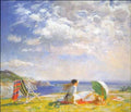 Wind and Sun by Knight Impressionism A4 Photo Print