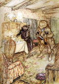 Wind in the Willows Arthur Rackham He presently reappeared somewhat dusty with a bottle of beer in each paw and another under each arm 8 A4 Photo Print