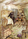 Wind in the Willows Arthur Rackham He presently reappeared, somewhat dusty, with a bottle of beer in each paw and another under each arm A4 Photo Print