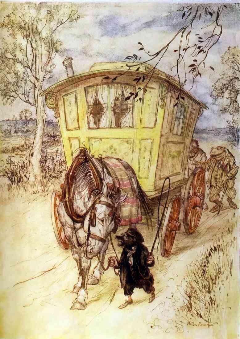 Wind in the Willows Arthur Rackham It was a golden afternoon The smell of the dust they kicked up was rich and satisfying 2026 A4 Photo Print
