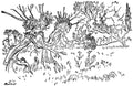 Wind in the Willows Arthur Rackham LIKE SUMMER TEMPESTS A4 Photo Print
