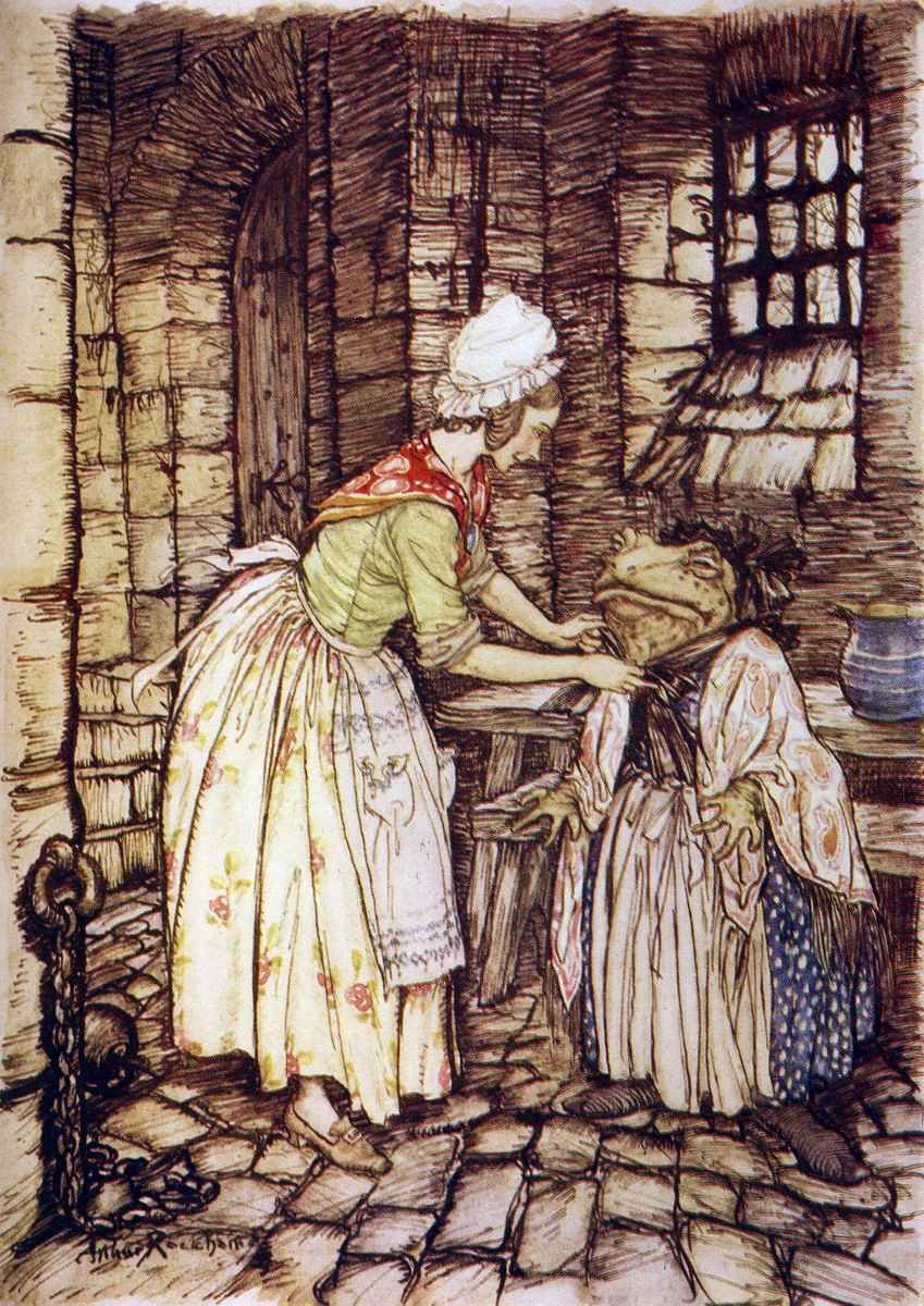 Wind in the Willows Arthur Rackham She arranged the shawl with a professional fold, and tied the strings of the rusty bonnet under his chin A4 Photo Print