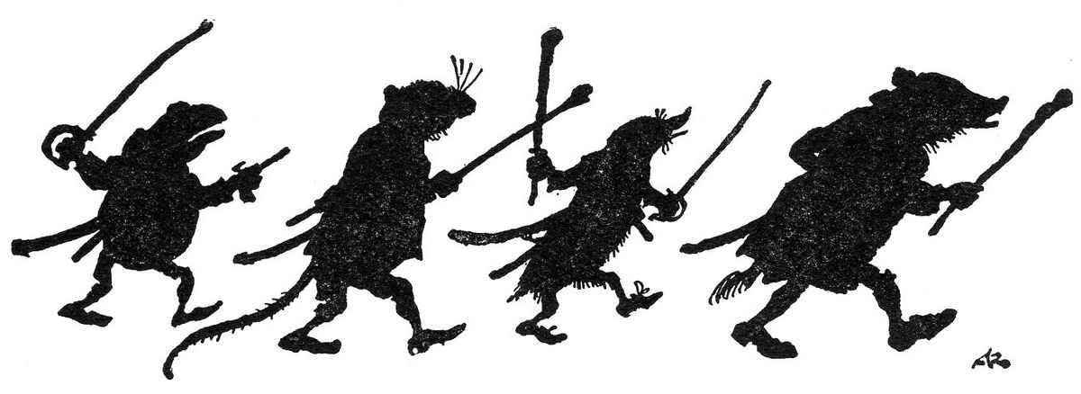 Wind in the Willows Arthur Rackham THE RETURN OF ULYSSES Rat Toad Badger Mole A4 Photo Print