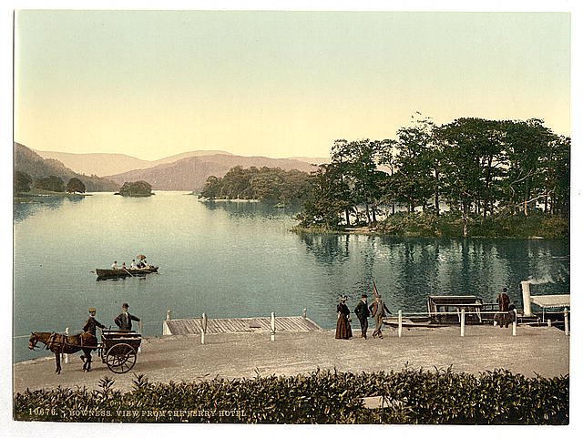 Windermere II Bowness Lake District Vintage A4 Photo Print