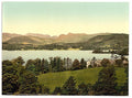 Windermere and Langdale Pikes Lake District Vintage A4 Photo Print