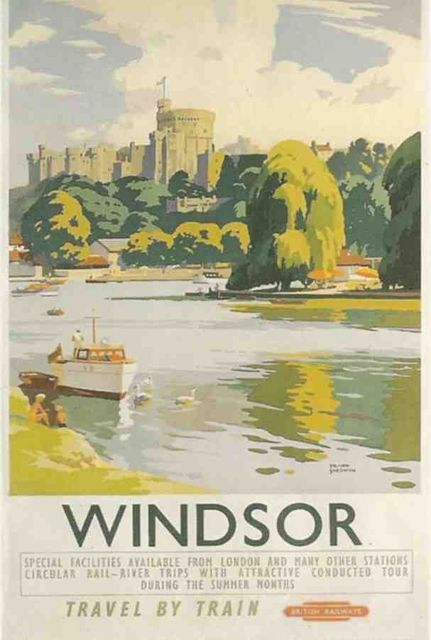 Windsor Train Advert A4 Photo Print