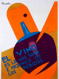 Wine Bottle Ferrer Vintage Retro Advert Poster A4 Photo Print