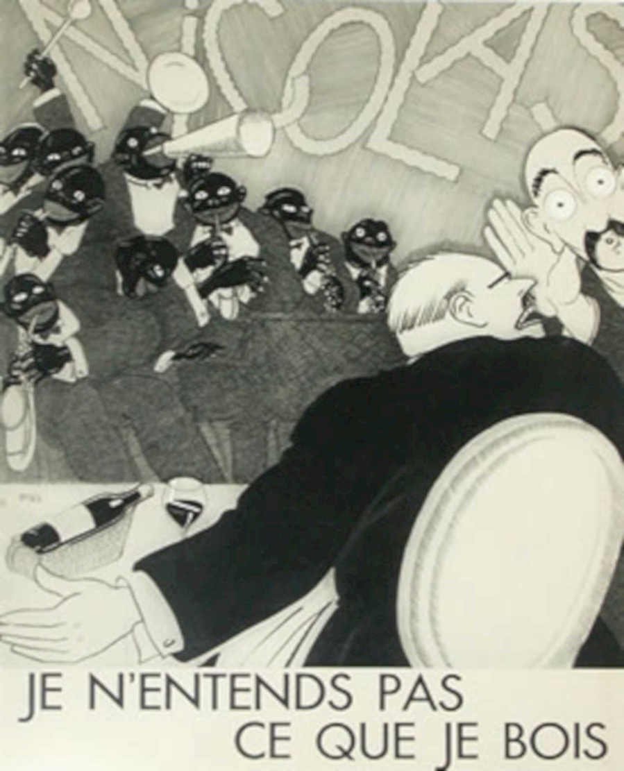 Wine Man Nicholas Vintage Retro Advert Poster A4 Photo Print