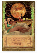 Wine Moon Bed Vintage Retro Advert Ads A4 Photo Print