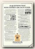 Wine Questions Ingleshook Vintage Retro Advert Ads A4 Photo Print