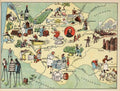 Wine Regions France Vintage Retro Advert Poster