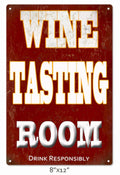 Wine Tasting Room Vintage Retro Advert Ads A4 Photo Print