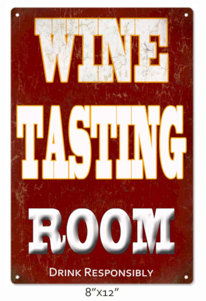 Wine Tasting Room Vintage Retro Advert Ads A4 Photo Print