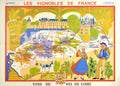 Wine Valley France Vintage Retro Advert Poster A4 Photo Print