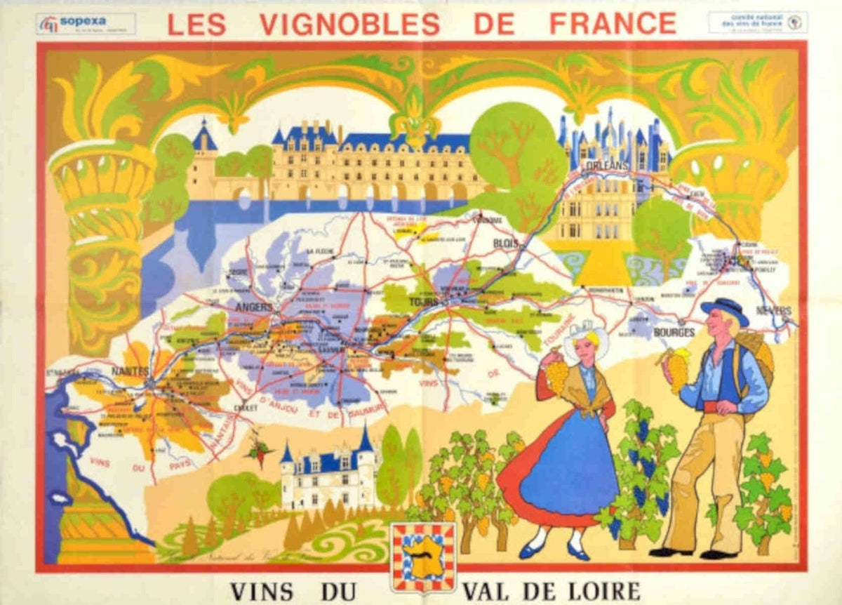Wine Valley France Vintage Retro Advert Poster A4 Photo Print
