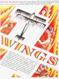 Wings Biplane Romance Vintage Retro Advert Ads A4 Photo Print