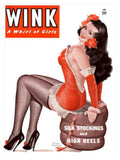 Wink Glamour Magazine 1950s Vintage Retro Advert Poster A4 Photo Print