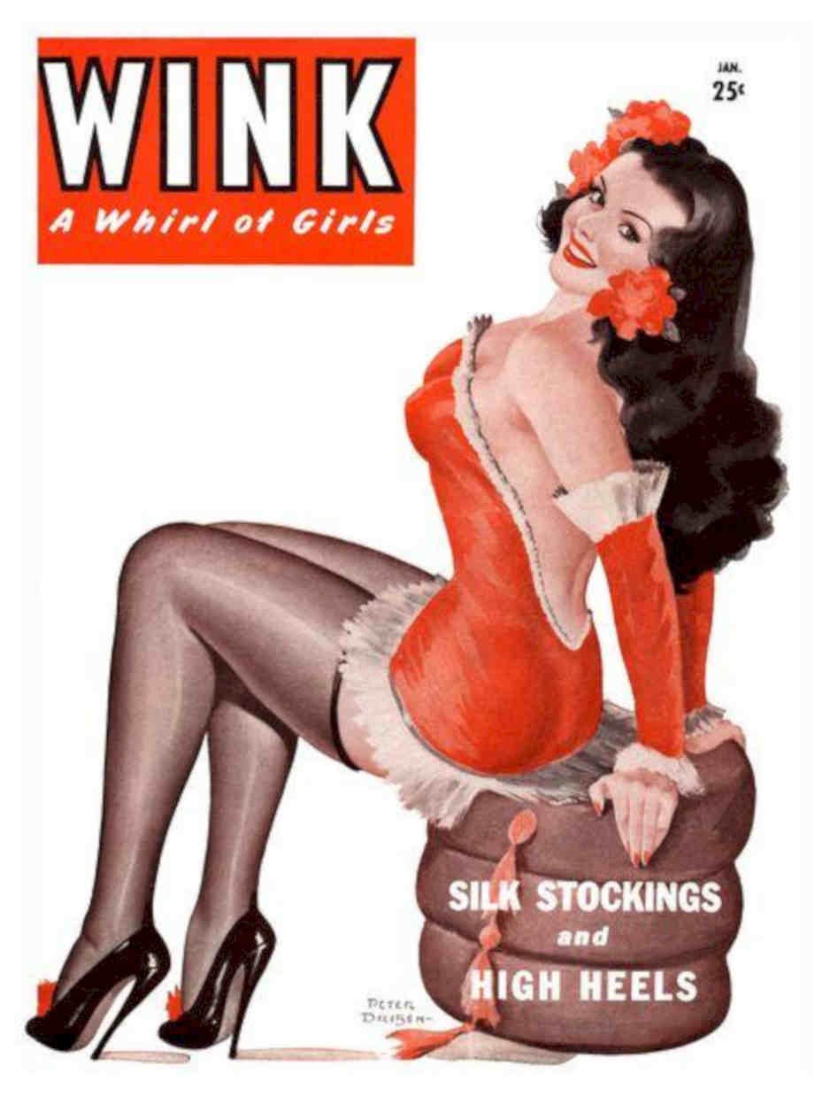 Wink Glamour Magazine 1950s Vintage Retro Advert Poster A4 Photo Print