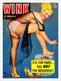 Wink Glamour Magazine Cover 4 Vintage Retro Advert Poster A4 Photo Print