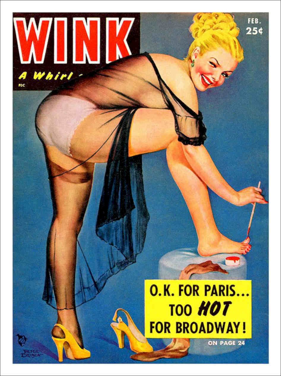Wink Glamour Magazine Cover 4 Vintage Retro Advert Poster A4 Photo Print