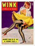 Wink Glamour Magazine Cover 6 Vintage Retro Advert Poster A4 Photo Print