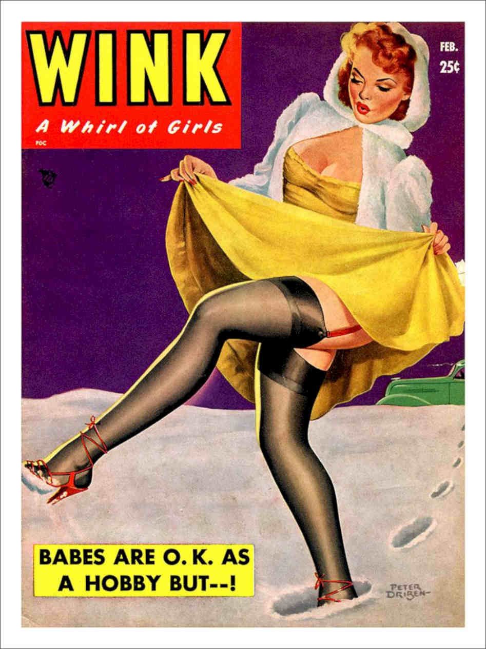 Wink Glamour Magazine Cover 6 Vintage Retro Advert Poster A4 Photo Print