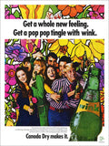 Wink Pop Drink 1968 Vintage Retro Advert Poster A4 Photo Print
