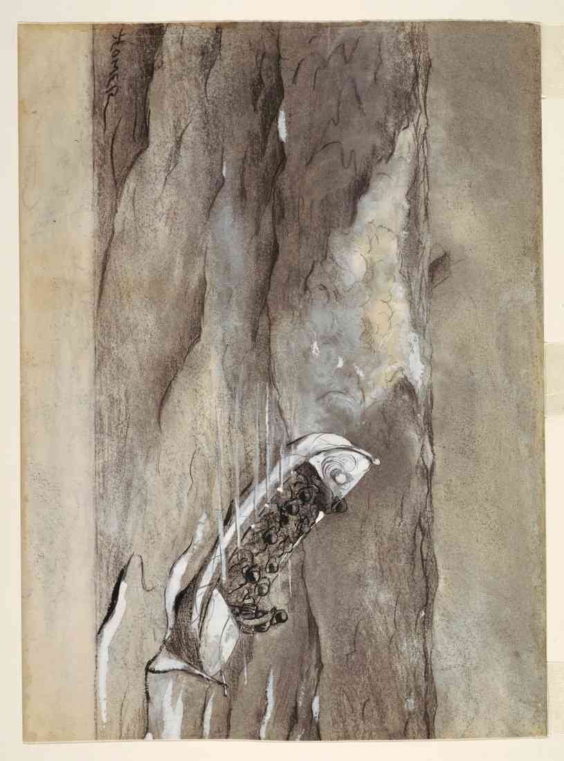 Winslow Homer wreck of the iron crown study A4 Photo Print