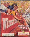 Winston Baseball Taste Vintage Retro Advert Ads A4 Photo Print
