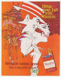 Winston Carnival Figures Vintage Retro Advert Ads A4 Photo Print