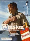 Winston Cigarette Pier Vintage Retro Advert Ads A4 Photo Print