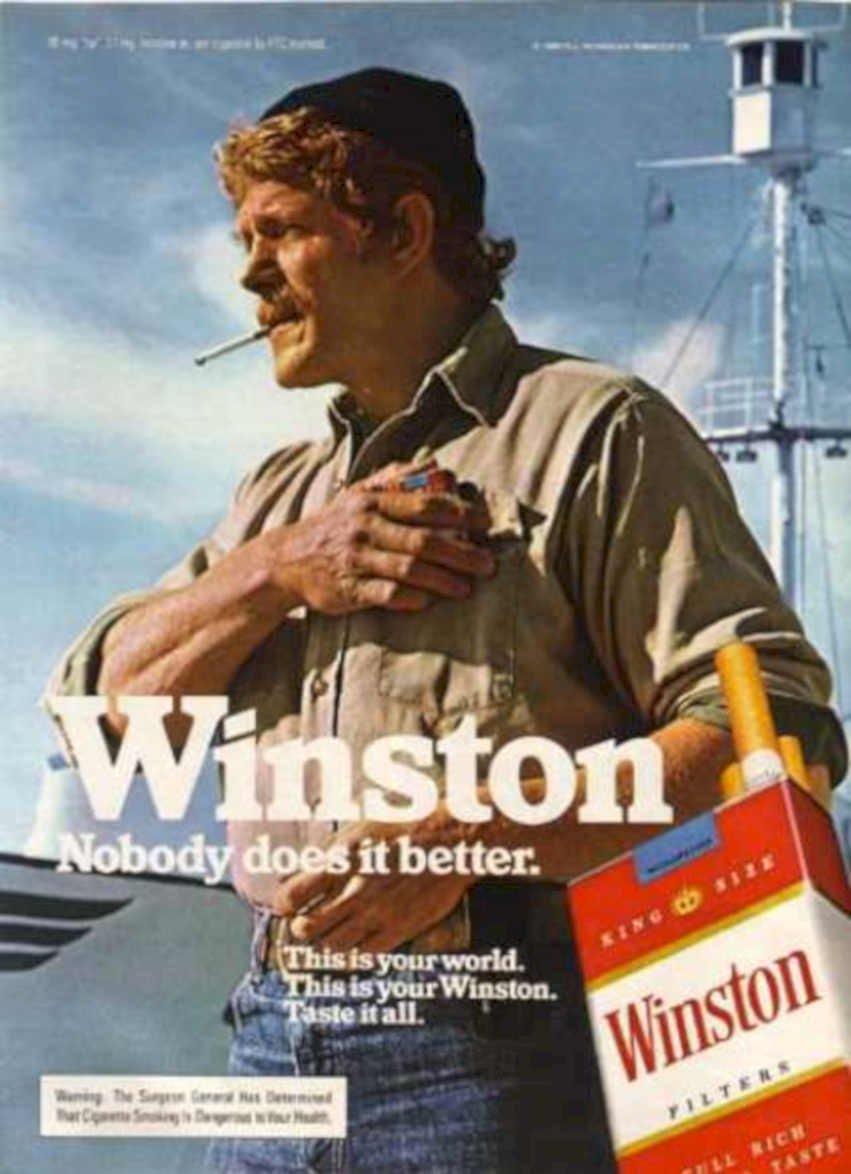 Winston Cigarette Pier Vintage Retro Advert Ads A4 Photo Print