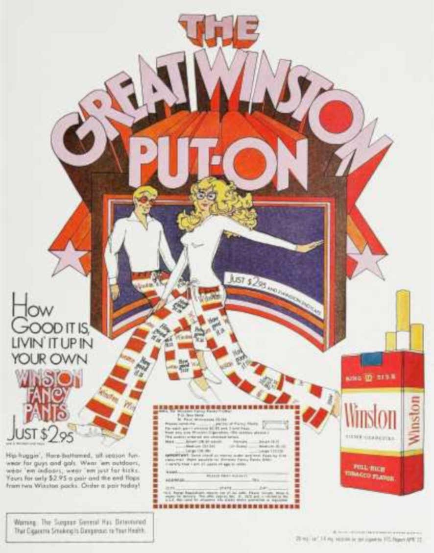 Winston Fancy Pants Vintage Retro Advert Ads A4 Photo Print