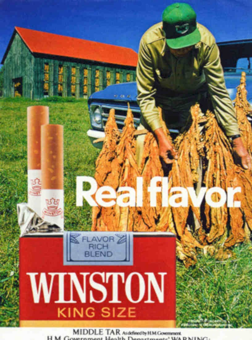 Winston King Size Vintage Retro Advert Poster A4 Photo Print