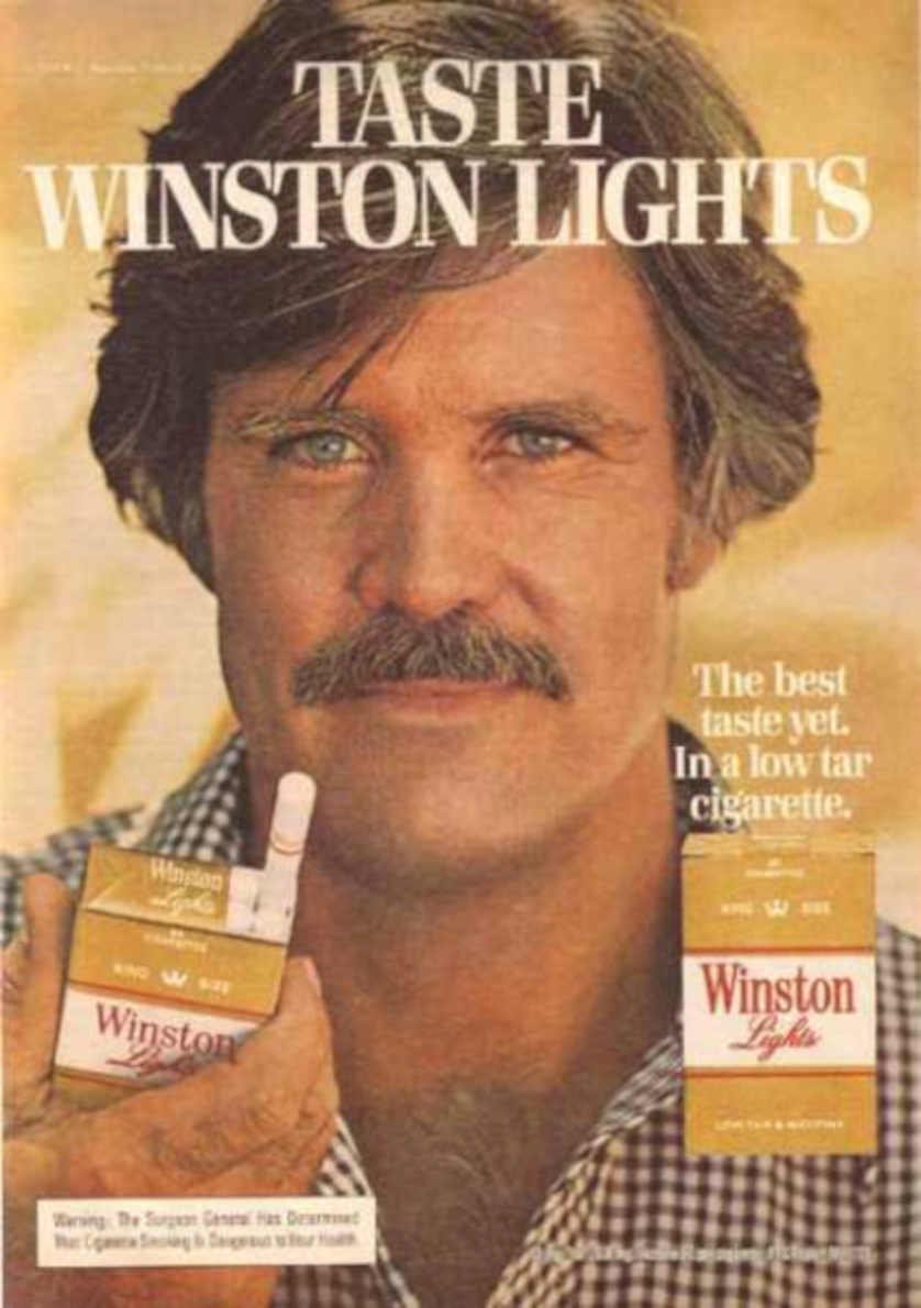 Winston Lights Cigarette Vintage Retro Advert Ads A4 Photo Print
