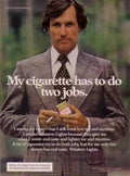 Winston Lights Suit Vintage Retro Advert Ads A4 Photo Print