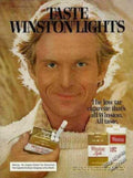 Winston Lights Towel Vintage Retro Advert Ads A4 Photo Print