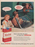Winston Pickup Truck 1950s Vintage Retro Advert Poster