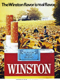 Winston Tobacco Field Vintage Retro Advert Poster A4 Photo Print