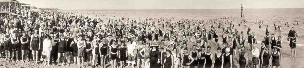Winter Bathing Smiths Casino Miami 1921 Vintage A4 Photo Print