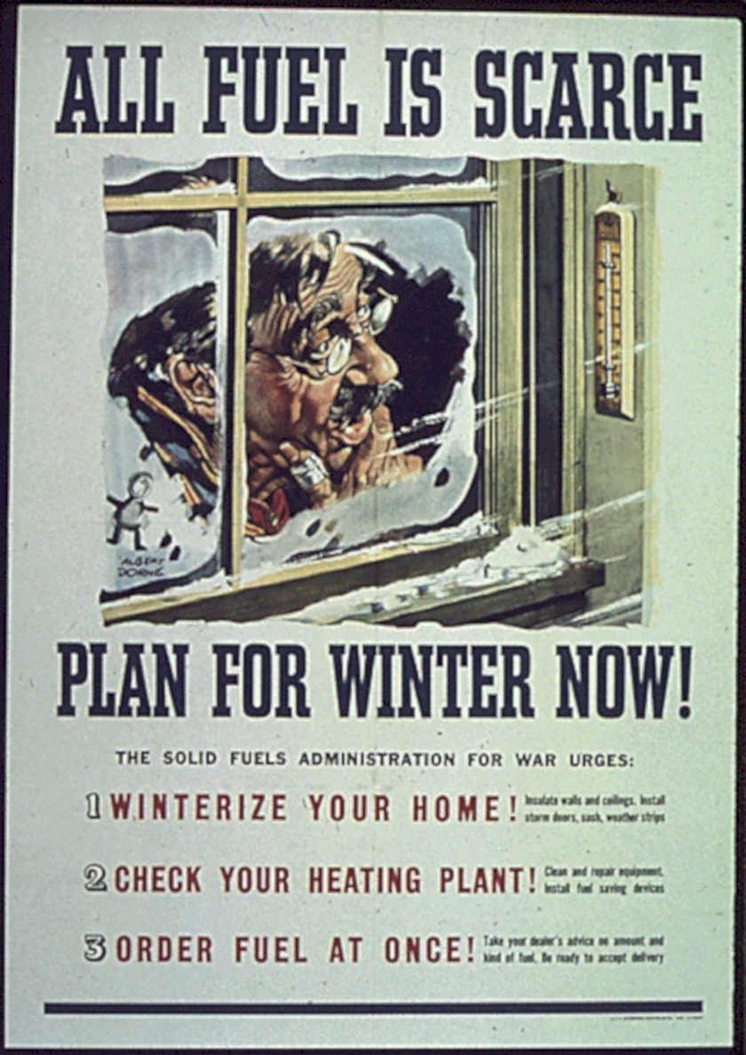 Winter Fuel Plan 1 Vintage Retro Advert Poster A4 Photo Print